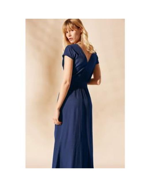 Louizon Blue Reckoner Detailed Dress
