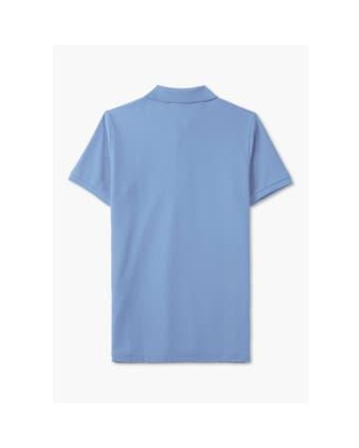 Psycho Bunny Blue S Classic Pique Polo Shirt for men