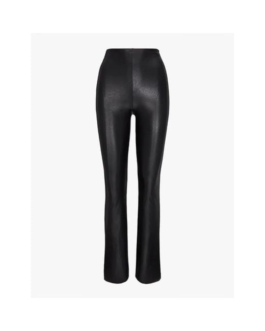 Commando Faux Leather Flared Leggings in Black Lyst