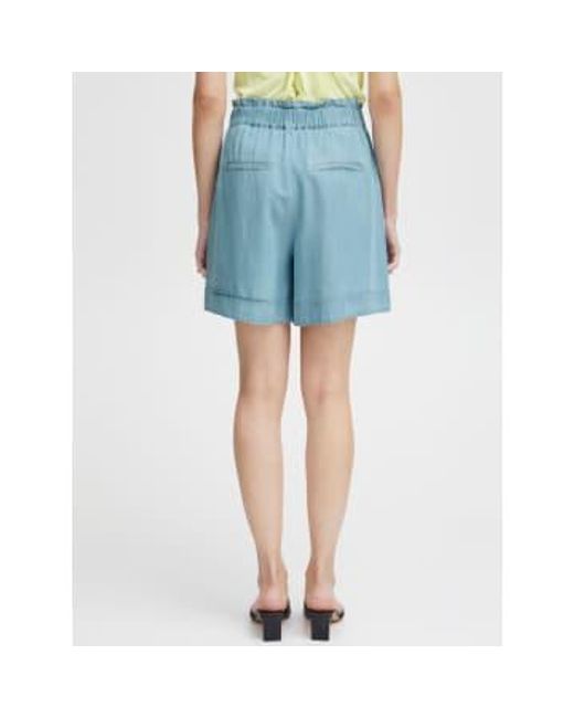 B.Young Blue Bylana shorts hellblauer denim