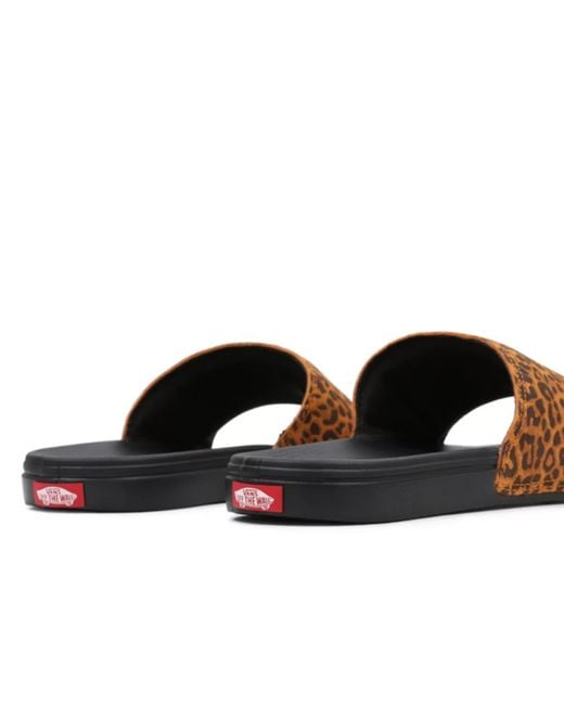 vans cheetah slides