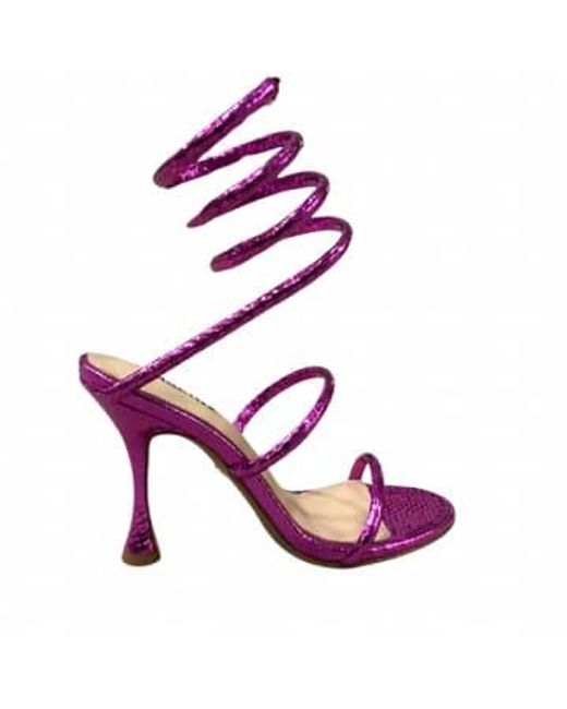 Lola Cruz Purple 'priya' Sandal 36