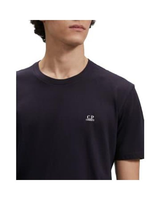 C P Company Blue Back Goggle Tee Total Eclipse for men