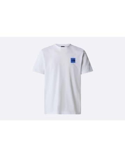 The North Face Blue Coordinates Graphic T-shirt S / Blanco for men