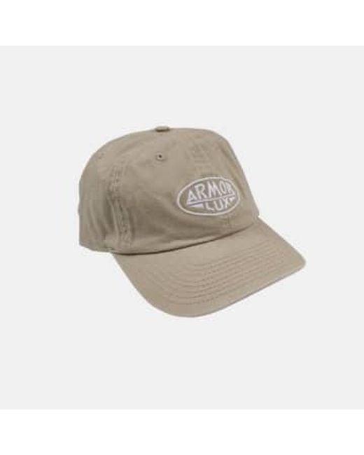 Armor Lux Green Logo Cap Pale Olive One Size for men