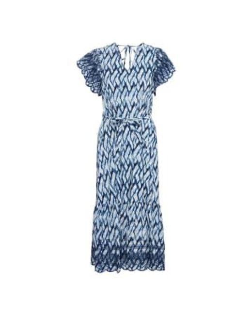 Atelier Rêve Blue Nellio Dress-nellio Waterline Print-20120804 34(uk6-8)