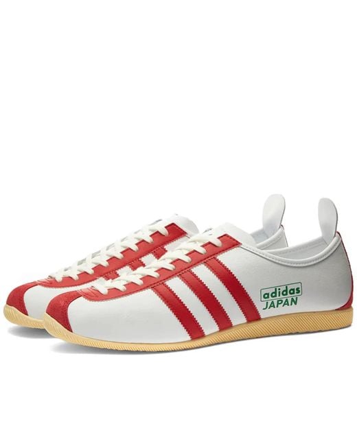 Adidas Multicolor Japan Shoes Cloud White, Power Red & Green for men