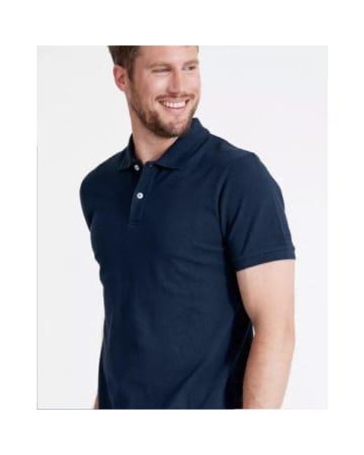 Holebrook Blue Beppe Polo Top for men