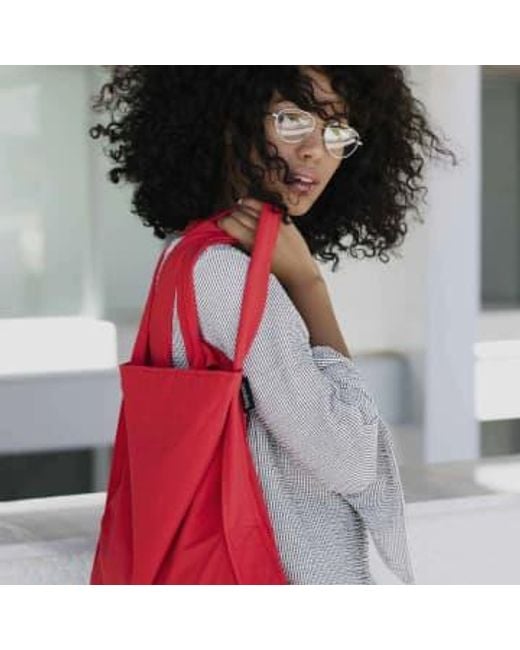 NOTABAG Red Shopper Backpack – Cotton