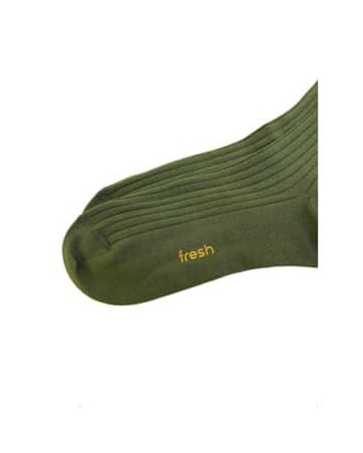 Fresh Green Cotton Mid-calf Lenght Socks