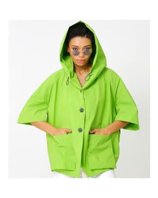 Bize Jacket With Hood In Apple di New Arrivals in Green