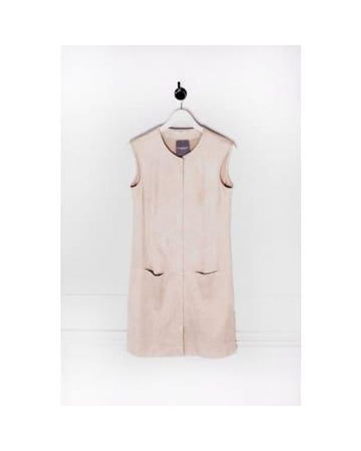 Riani Pink Long Faux Suede Tunic With Zip