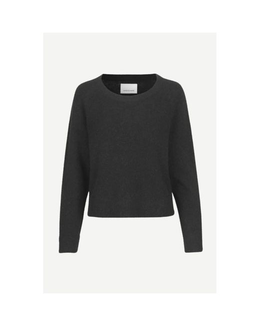 Samsøe & Samsøe Nor O N Short Sweater Black | Lyst