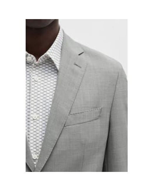 P Huge 2Pcs Grey Slim Fit Suit With Micro Weave 50514628 041 di Boss in Gray da Uomo