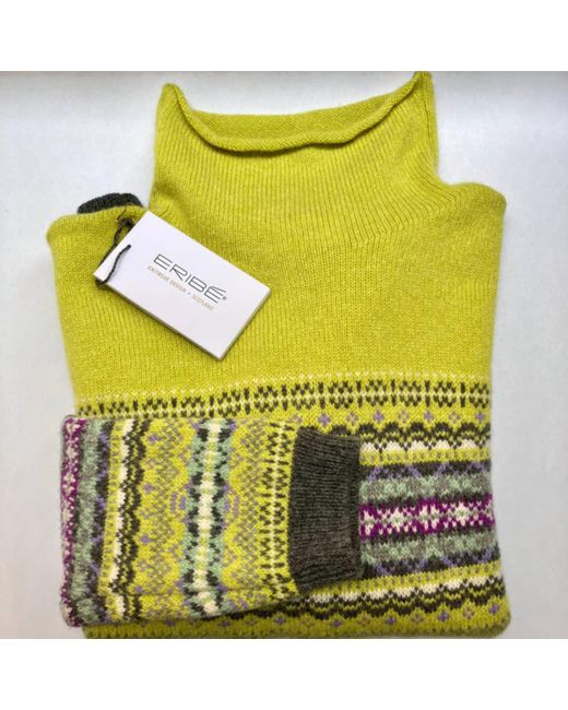 Eribe Yellow Kinross High Neck Sweater