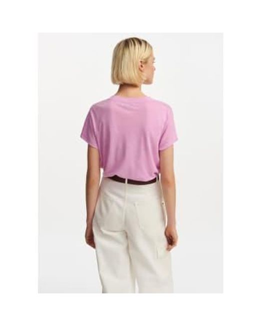 Essentiel Antwerp Pink Lilac Fountain T Shirt 0