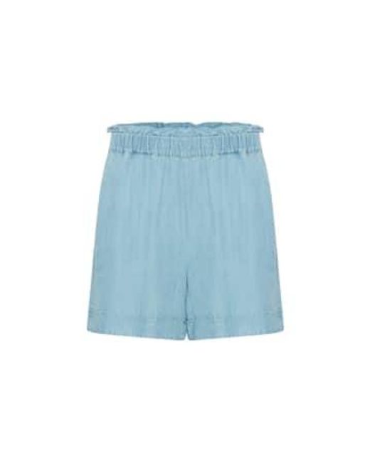 Short 4 en nim bleu clair B.Young en coloris Blue