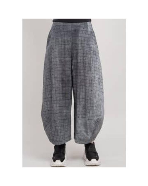 New Arrivals Gray Checked Print Rundholz Trouser Xs