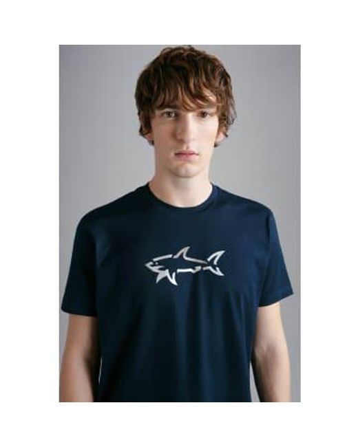 Paul & Shark Gray Cotton Jersey T Small for men