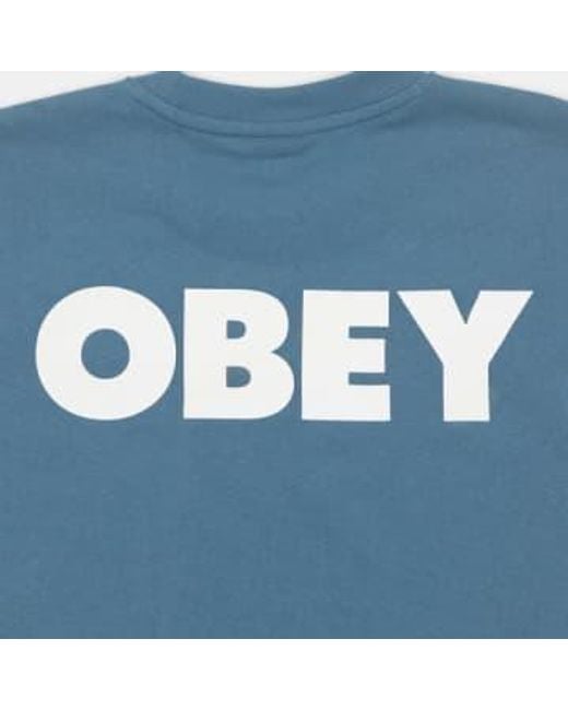 Sweat-shirt premium audacieux en bleu Obey pour homme en coloris Blue