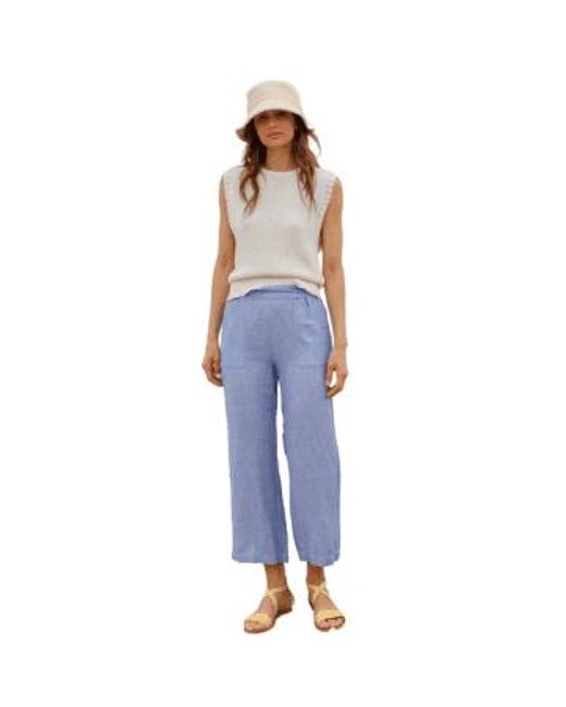 Indi & Cold Blue Danny Cropped Trousers