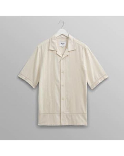 Wax London Natural Newton Shirt Pintuck Shirt for men