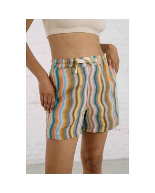 Howlin' By Morrison White Multi Wave Private Shorts / Xs