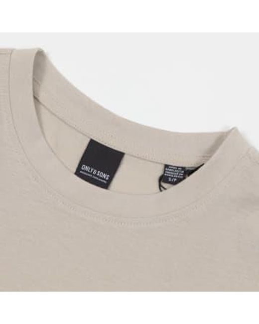 Only & Sons Natural Surf Club T-shirt for men