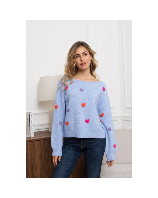 Kilky White All About Hearts Knit