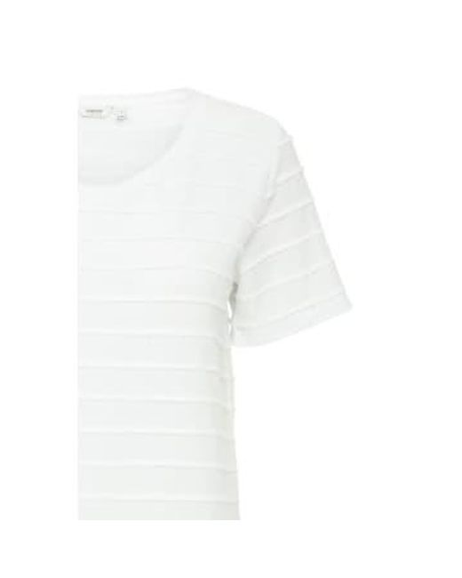 Camiseta raisa en blanco óptico B.Young de color White