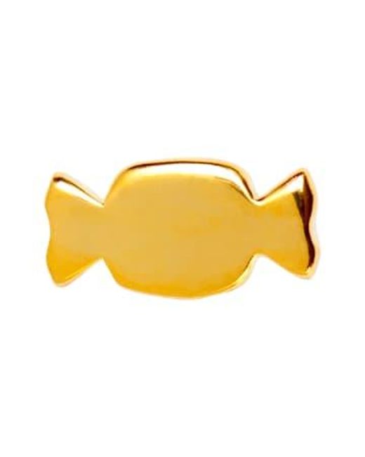 Lulu Yellow Candy Earring Plated Brass