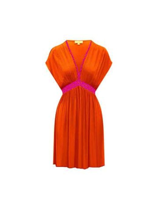 Nooki Design Orange Layla Dress- / S 100% Cotton