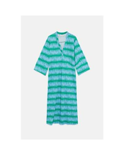 Compañía Fantástica Blue Summer Vibes Striped Tunic Dress 42c/11900 S