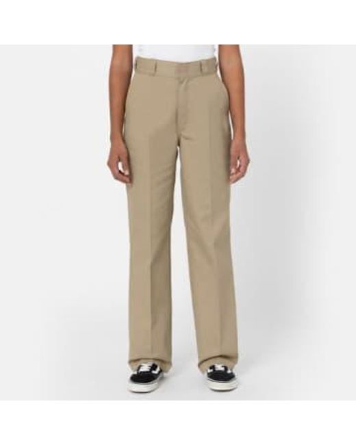 Dickies Natural 874 Work Pant Trousers In Khaki 24w/30l