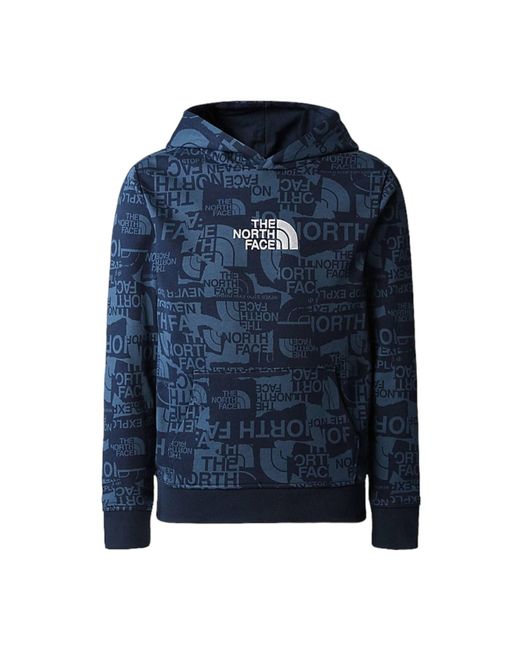 The North Face Maglia Light Drew Peak Hoodie Bambino Summit Navy/brand  Proud Print in Blue for Men | Lyst