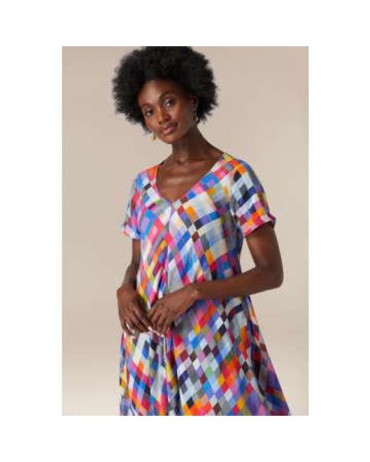 New Arrivals Multicolor Multi Square Sahara Pixelated Dress 2