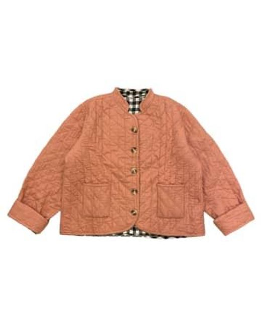 Behotribe  &  Nekewlam Orange Jacket Quilted Cotton Tea Pink Small-medium