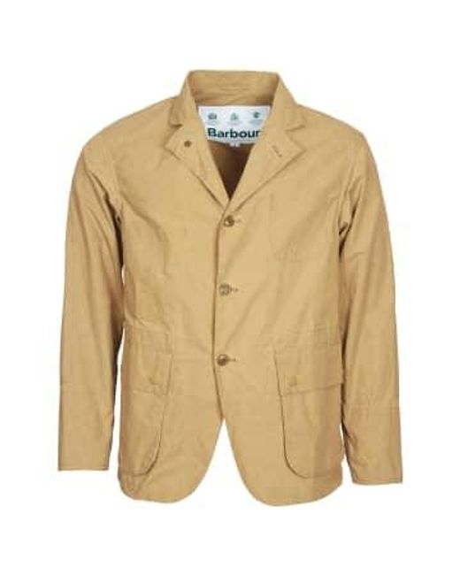 Barbour Natural Kobe Casual Jacket Golden Khaki L for men