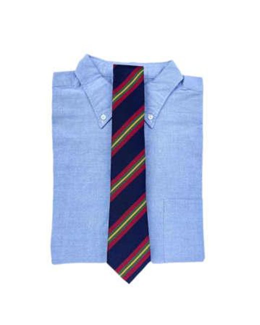 Cravate en coton la soie atlantique Fresh pour homme en coloris Blue