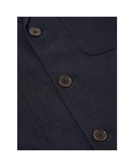 Universal Works Blue Veste Three Button Dark Ospina Cotton for men