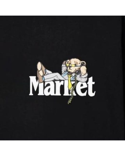 Market Black Better Call Bear T-shirt Medium for men