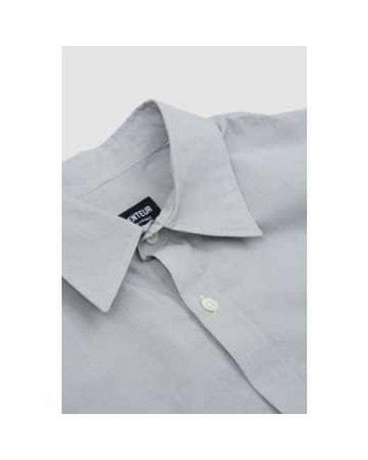 Arpenteur Gray Doris Shirt Mini Seersucker for men