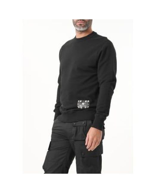 Mens Centenary Applique Label Sweatshirt In di Belstaff in Black da Uomo