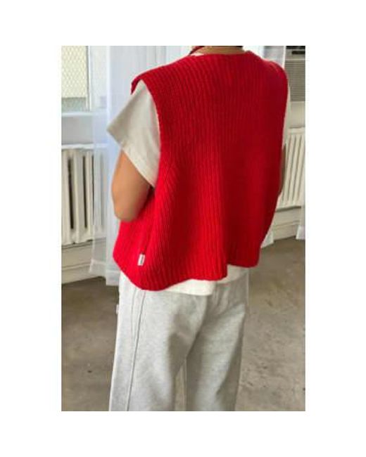 LE BON SHOPPE Red Granny Chilli Pepper Cotton Vest Xs/s