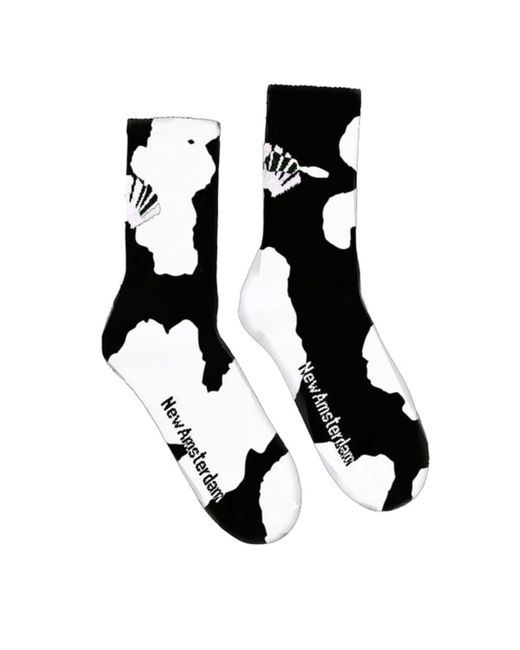 Onafhankelijk Levering kaart NEW AMSTERDAM SURFASSOCIATION Logo Socks, Cow in Black | Lyst