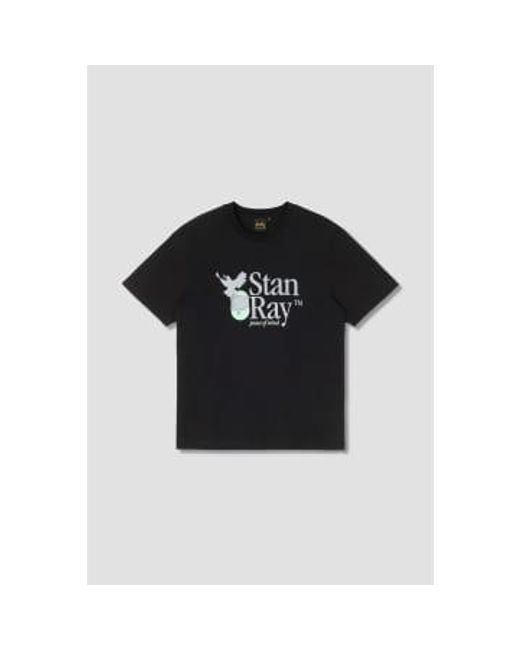Camiseta la paz la mente Stan Ray de hombre de color Black