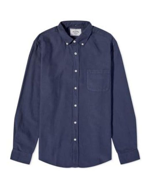 Portuguese Flannel Blue Belvista Shirt for men
