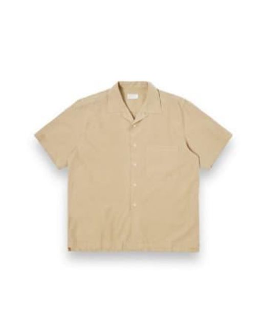 Universal Works Camp II -Shirt 30269 Gardenia Lycot Summer Eiche in Natural für Herren