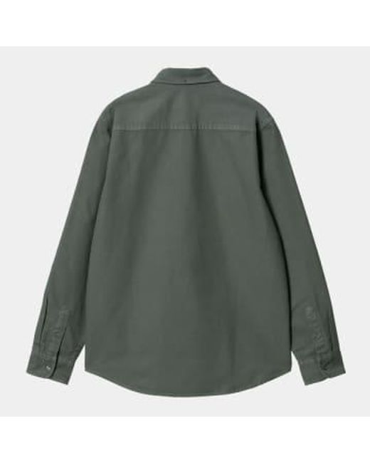 Copie de chemise bolton jura garment dyed Carhartt pour homme en coloris Green