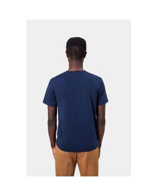 COLORFUL STANDARD Verblasste graue bio -baumwoll -t -shirt in Blue für Herren